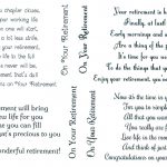 25 Retirement Verses for Cards