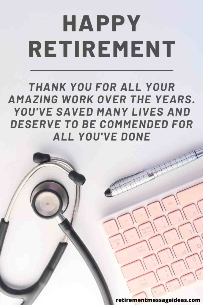 retirement quote for doctor