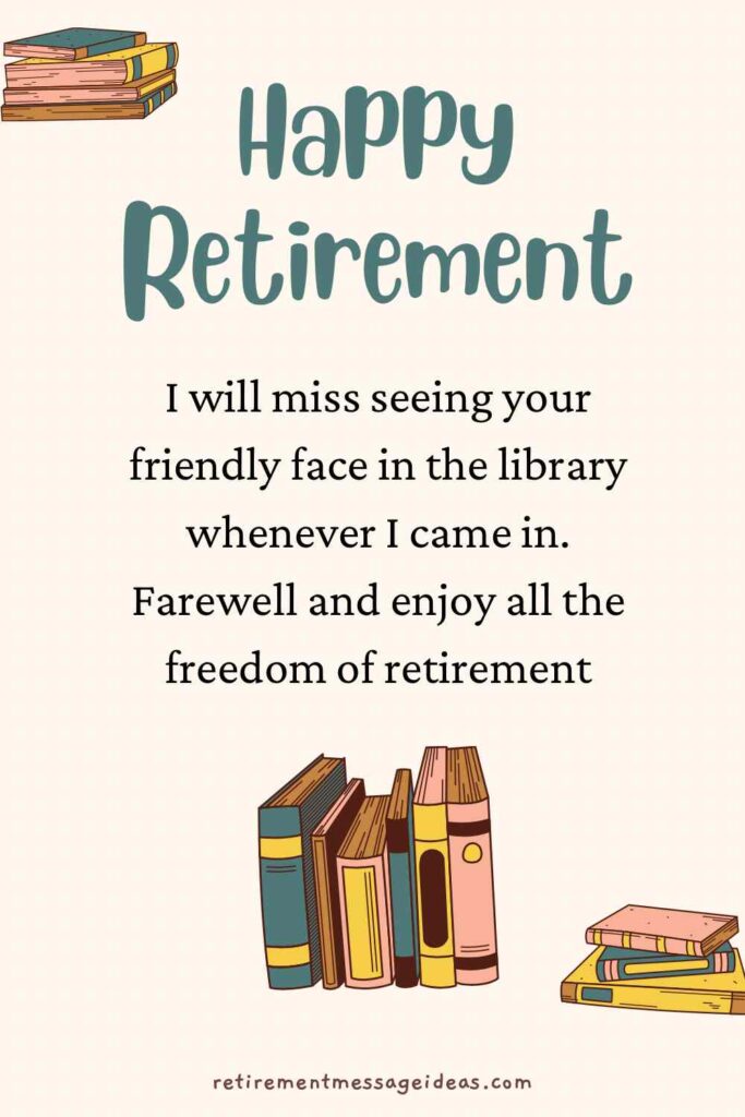 retirement quote for librarian
